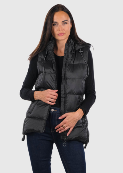 Elvi black women's vest