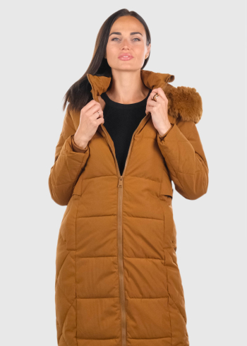 Elia brown elongated jacket 