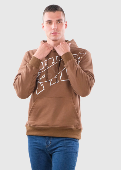 Elvin brown mens hoodie