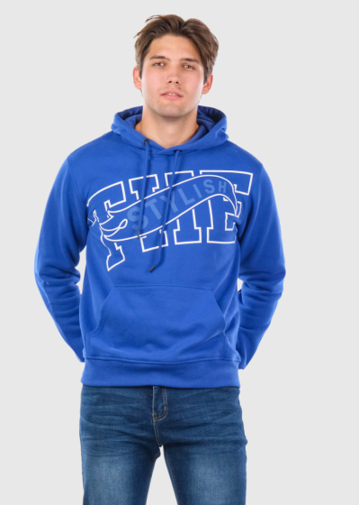 Elvin blue mens hoodie