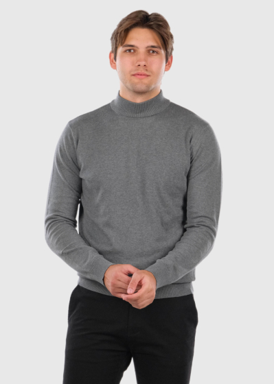 Eoghan grey high neck turtleneck