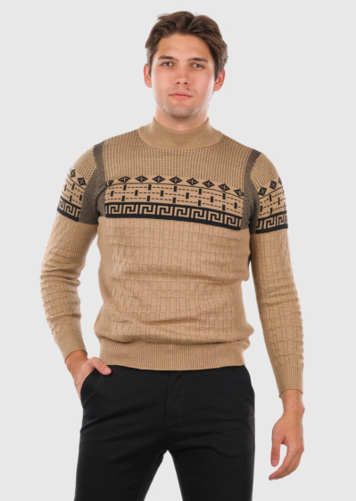 Ezreal beige sweater with pattern