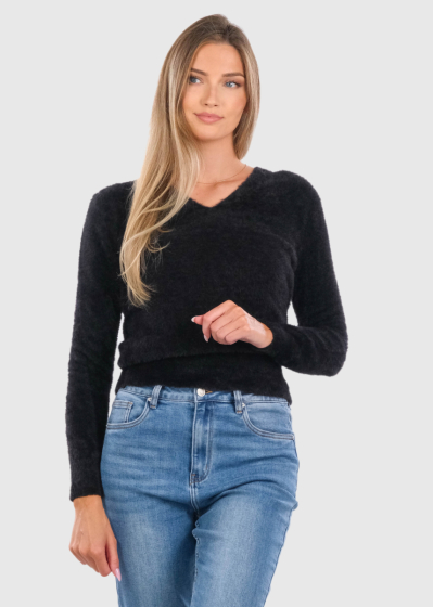 Glory black one color sweater