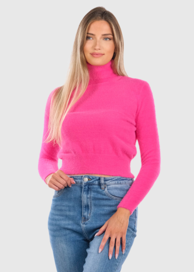 Hermine pink turtleneck