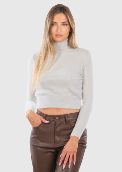 Hermine grey turtleneck
