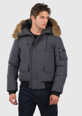 Elan темно-серая короткая куртка