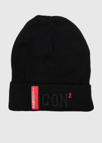 Icon black hat with a logo