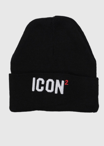 Icon melna cepure ar logotipu