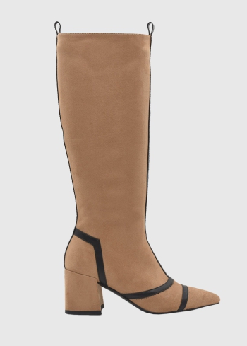 AZAREY brown womens boots with inserts