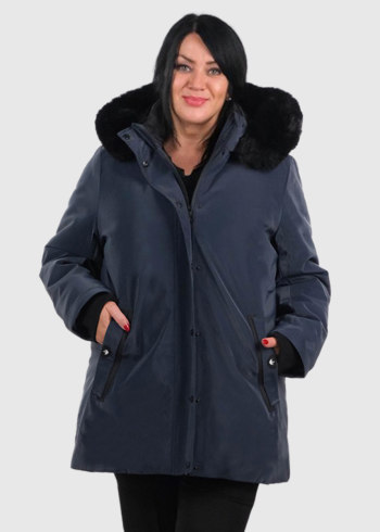 Ichika Plus Size dark blue women's jacket