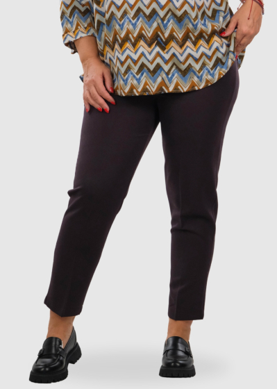Julieta Plus Size bordo women's pants