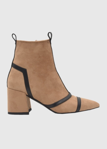 AZAREY beige short boots with inserts