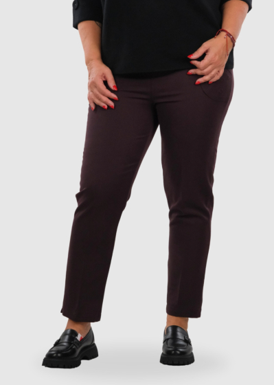 Jazeera Lielo izmēru bordo bikses ar kabatām