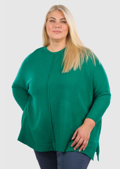 Jarvisa Plus Size green women's sweater