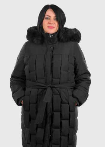 Janet черная удлиненная куртка Большого размера