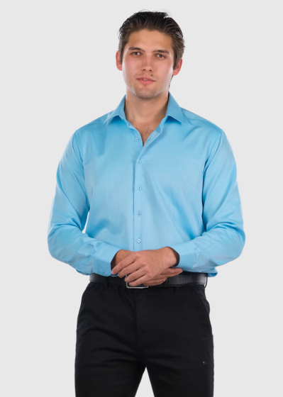 Fuad Slim Fit turquoise mens shirt