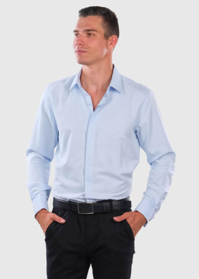 Ferenc Slim Fit light blue shirt