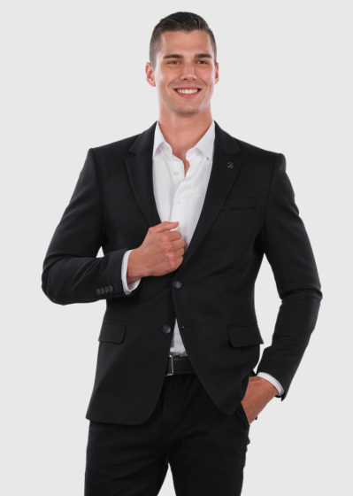 Gitinon black men's blazer