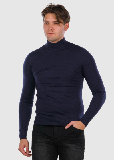 Gildas blue high neck sweater