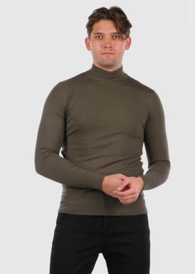 Gildas khaki high neck sweater
