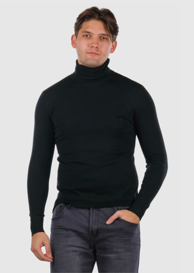 Giedrius black high neck sweater
