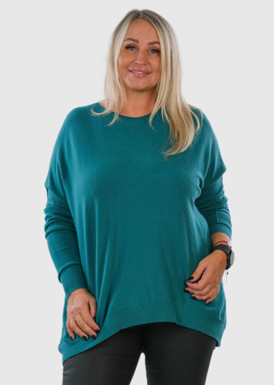 Luminita Plus Size green sweater