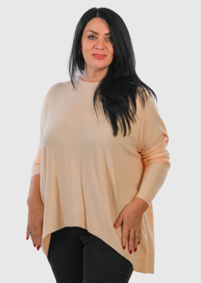Luminita Plus Size beige sweater