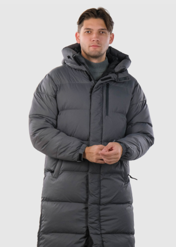 Loren grey men's jacket with hood