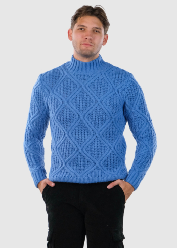 Layne blue knitted sweater