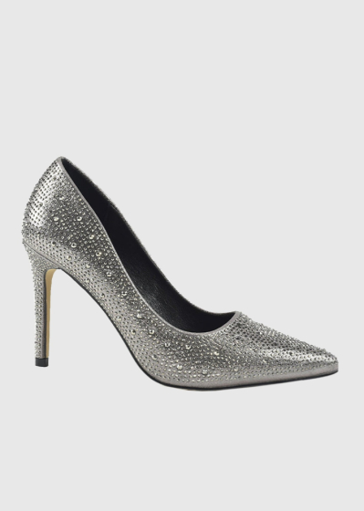 AZAREY grey women's shoes with a rhinestones