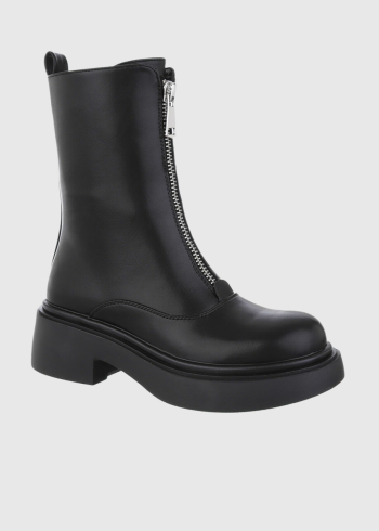 Lalisia black women's zipped boots