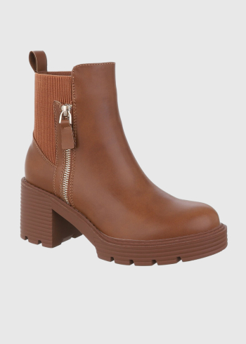 Lula brown women's short boots
