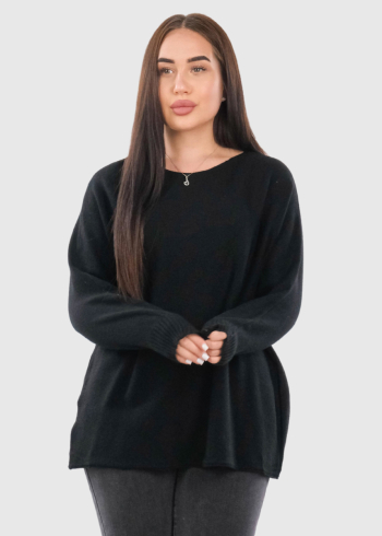Lenuta black women's sweater