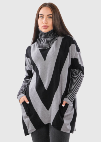 Leila women's striped sweater