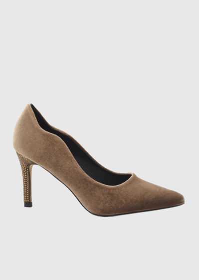 AZAREY light brown high heeled shoes