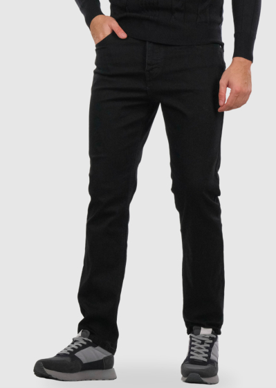 Regular Fit black mens jeans