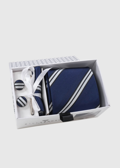 Dark blue striped set