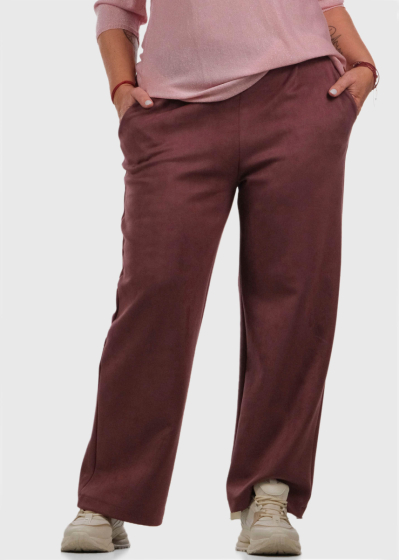 Lillie Lielo izmēru tumši rozā bikses ar augstu jostasvietu