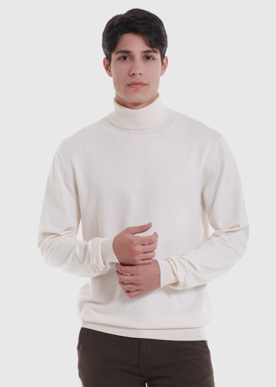Laurentiu white men's turtleneck