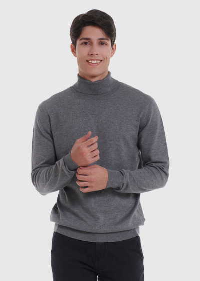 Laurentiu grey men's turtleneck