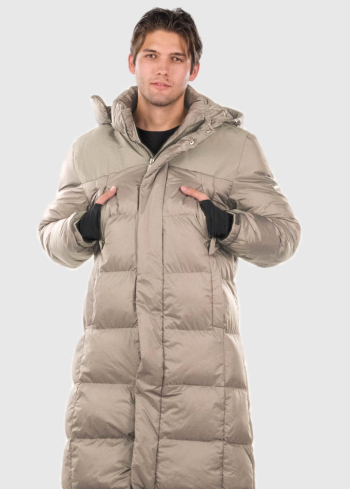 Elcan beige men's winter jacket