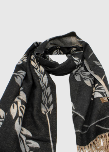 Mircea black women's printed scarf