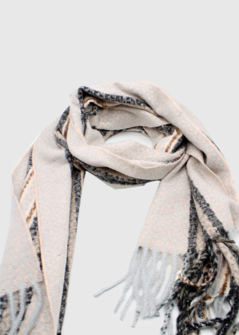 Marise women's scarf with fridge detail