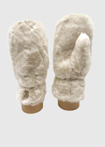 Zaira белые теплые перчатки