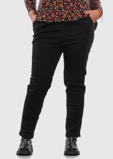 Zelda черные брюки Больших Размеров с карманами