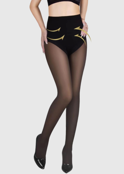 Yuuka black warm tights