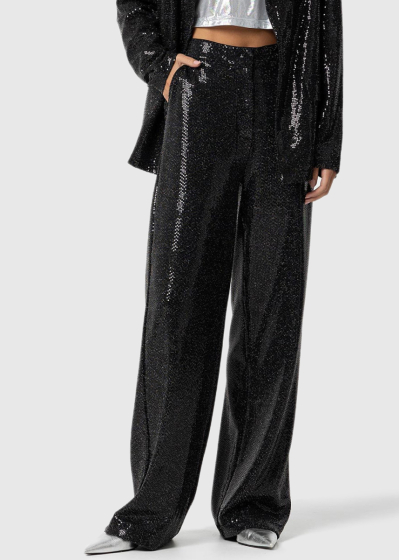 Black pants with sequins