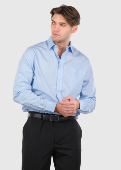 Juan голубая мужская рубашка