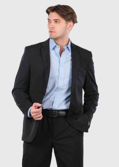 Yosi Regular Fit black men's suit