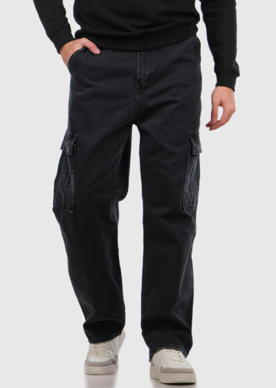 Wells Regular Fit dark grey jeans with patch pockets